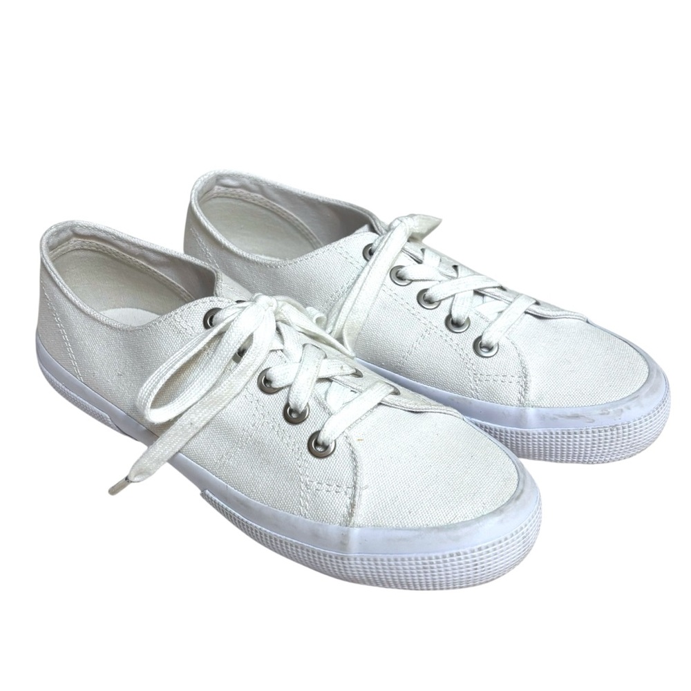 Lauren Ralph Lauren sneakers Jolie white canvas platform sneakers size 8